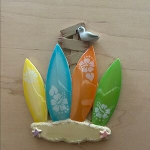 Personalized Surf Board Christmas Ornament